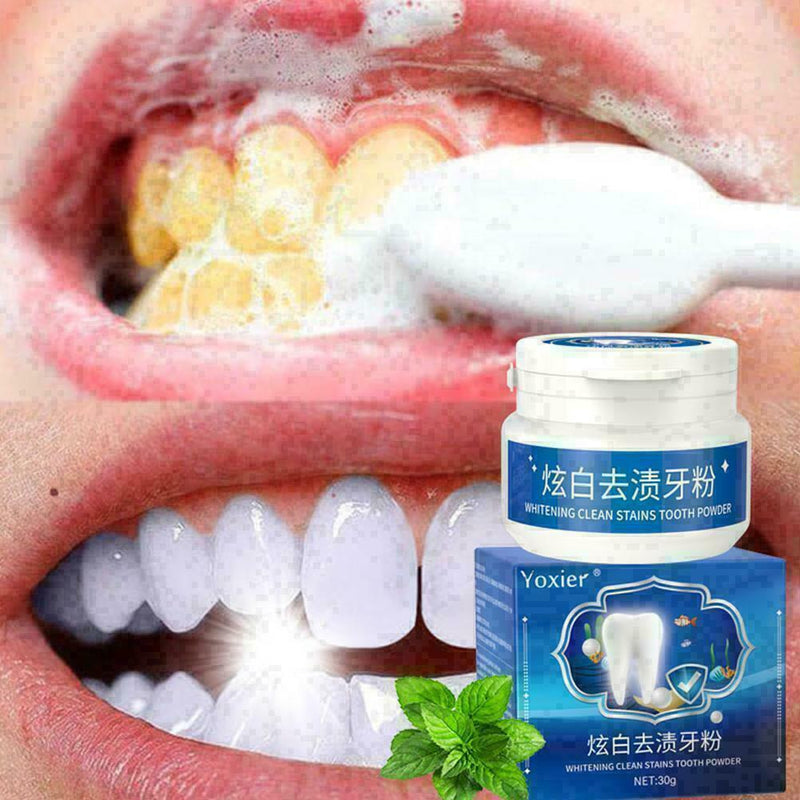 Whitening Clean Dental Stain Tooth Powder 30g Protect Bright T9Y9 Teeth G3T3