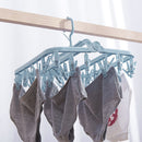 32 Clips Portable Socks Hanger Rack Multi-function Drying Storage Hangers Hol