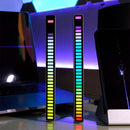 4Pcs Rechargeable RGB Activated Music Rhythm Lamp Bar Sound Control