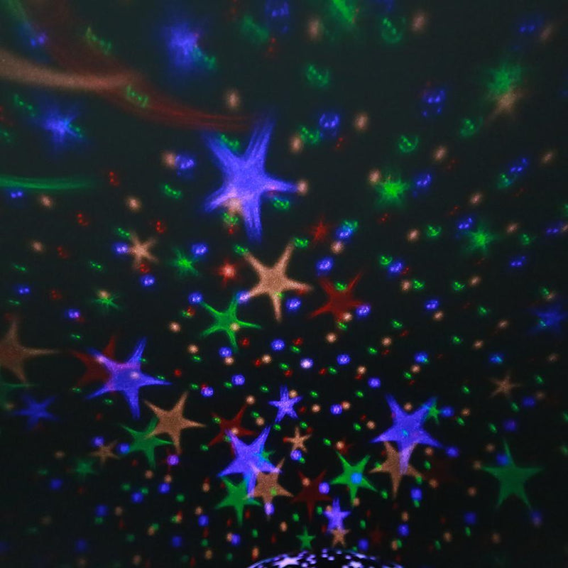 Rotating Projector Starry Night Lamp Projection LED Lights Xmas Gift(Blue) Newly