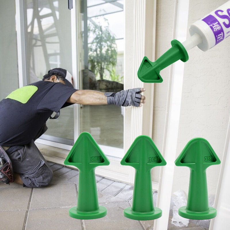 Caulking Construction Silicone Remover Caulk Finisher Grout Scraper (Green)