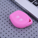 Silicone 2 Button Remote Key Case Fob Protect Cover for Suzuki SX4 (Pink) Newly