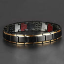 Removable Therapeutic Energy Healing Magnetic Bracelet Jewelry (Black 2) Newly