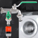 #A 1/2 inch Double Valve Outlet Nozzle Water Heads Anti-rust Water Hose Connecto