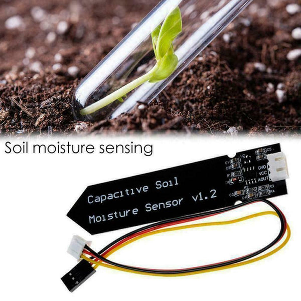 BEST Capacitive Soil Moisture Sensor Wide Voltage Anti-corrosion H1K5 Wires G4G7