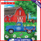 Farm Car Oil Paint By Numbers DIY Handpainted on Canvas Wall Art Gift Unframed