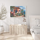 Seaside Holiday Cottage Oil Paint By Numbers Canvas DIY Picture for Adults Child
