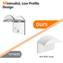 10pcs Adhesive Hat Hooks for Wall - Transparent Baseball Caps Hangers for D