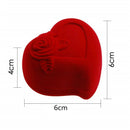 Luxury Gift Storage Cute Jewelry Box Velvet Ring Box Wedding Ring Box Red Heart