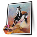 DIY Full Round Drill Diamond Painting 5D horse Poster Kit Newly