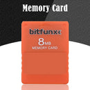 V1.966 Free McBoot 8MB Memory Cards for Sony PS2 Game Data Console (Orange)