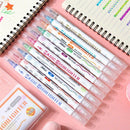 Color Changing Fluorescent Marker Drawing Tools Paint Pen Highlighter Pen Set