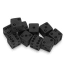 Gaming Drinking Dice Non-printed Points Dices Set Black Dice Game Accessory