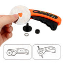 Portable Round Patchwork Loop Quilting Rotary Cutter Sewing (Orange 45mm) Newly