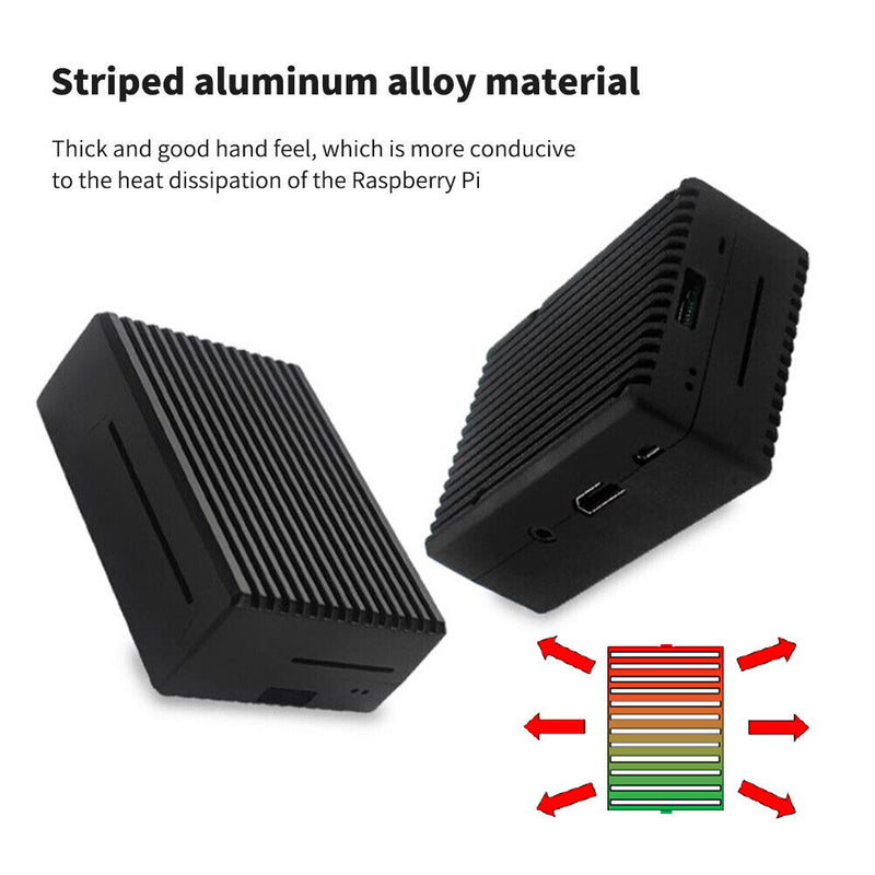 Passive Cooling Shell Case for Raspberry Pi 3B/3B+ Heat Dissipation Cover Newly
