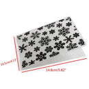 Christmas Snowflake Plastic Embossing Folder for Scrapbook DIY Album Card Newly