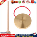 21cm Hand Gong Copper Cymbals with Wooden Stick Percussion Kids Music Toys Newly