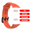 Strap Replacement for HUAWEI Band 6 TPU Wristband for HONOR Band 6 (Orange)