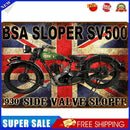 Retro Motorcycle Iron Painting Square Metal Sign Plaque Wall Posters Decor