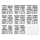 136Pcs Bathroom Labels Transparent Waterproof Room Marks Cabinet Home V2K6