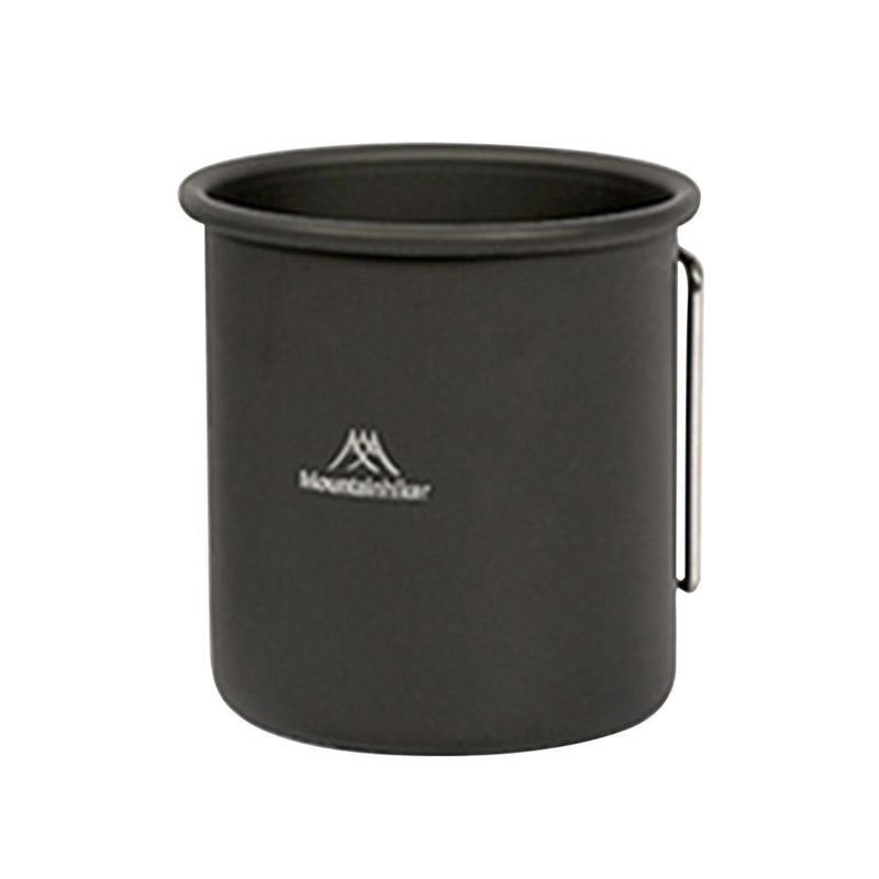Mountainhiker 300ml Camping Water Cups Foldable Handle Outdoor Tea Mug (White)