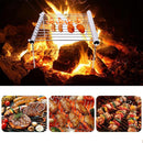 Portable Stainless Steel Barbecue Grill Foldable Outdoor Picnic BBQ Tool Newly