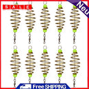 10pcs Fishing Bait Spring Hanging Tackle Stainless Steel Feeder Fishing Tools
