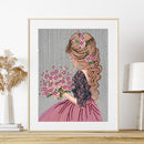 5D Diamond Painting Girl Partial Special Shape Drill Rhinestone DIY Home De