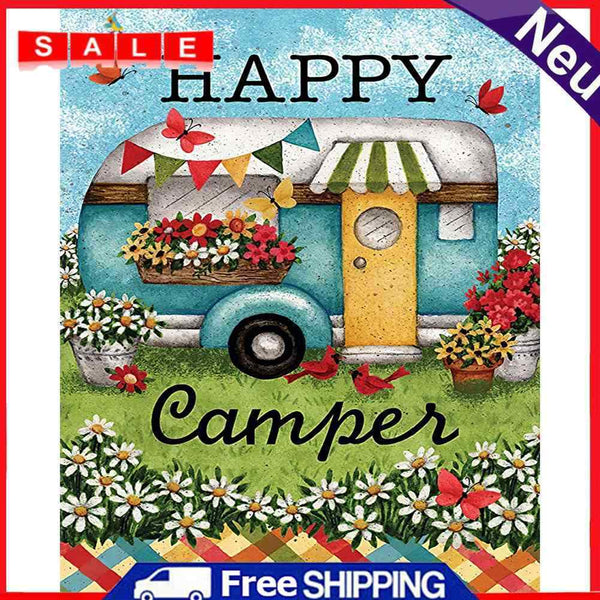 40x50cm DIY Paint By Numbers Kit Camper Abstract Series for Home Decoration Gift