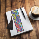2pcs DIY Diamond Painting Leather Bookmark Mandala Tassel Crafts (FQY037)