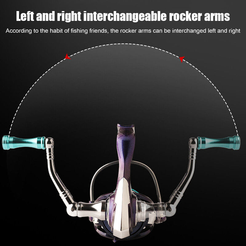 Right/Left Hand Interchangeable Spinning Fishing Reel Metal Spool Fishing Tackle