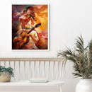 Violin Playing Oil Paint By Numbers Wall Art Posters Craft Kit Home Decor