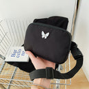 Summer Canvas Shoulder Bags Korean Women Phone Purse Solid Crossbody Handbags