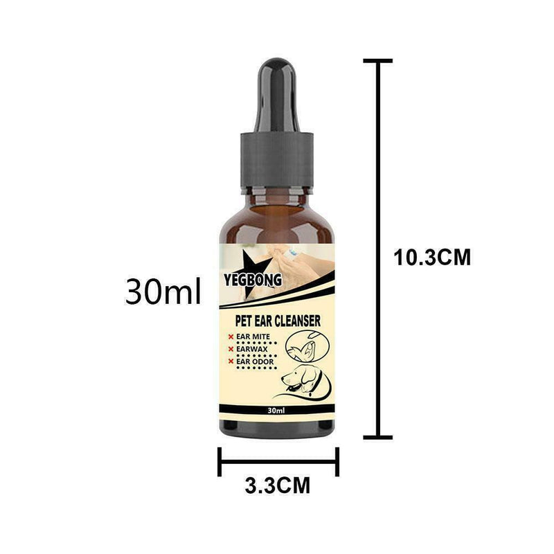 Pet Eye Drops Ear Cleaning Liquid Pet Cat Dog Auricular Mites Killer Puppy T3N5