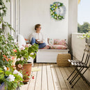 Easter Rabbit Wreath Door Acrylic Bunny Garland Home Decoration (D)