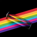 Triangular Prism Rainbow Crystal Optical Glass Teaching Refracted Spectrum Light