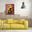 Two Cats Oil Painting By Numbers DIY Paints Drawing On Canvas for Child