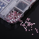 3600pcs Nail Art Rhinestones Decoration 1.5mm Round Glitters With Hard Case