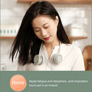 Silent Cooling Hanging Neck Fan Leafless Sport Travel Personal Fans (Grey)
