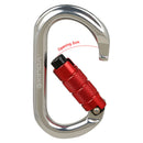 25KN O Shape Safety Auto Master Lock Carabiner Outdoor Rock Climbing Buckle