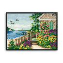 Cross Stitch Kits 11CT Stamped DIY Seaside Cabin Full Embroider Needlework