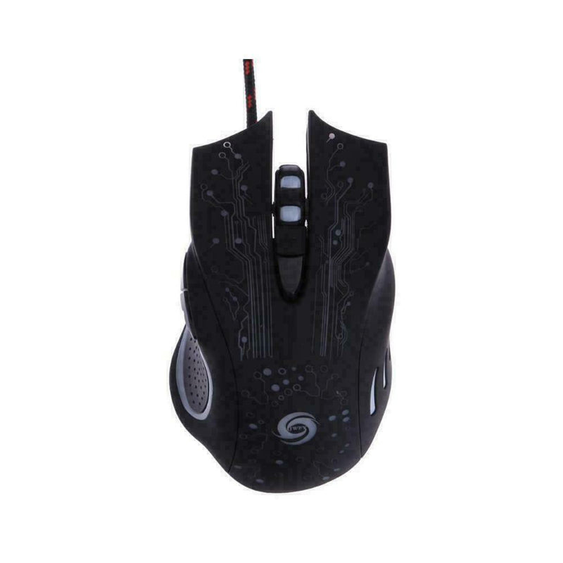 Wired Gaming Mouse 5500DPI 6 Buttons LED USB Optical Fo Pro B7D2 Laptop I2S5