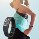 Sports Smart Wristband Pedometer Sleeping Monitor Fitness Bracelet (Black)-