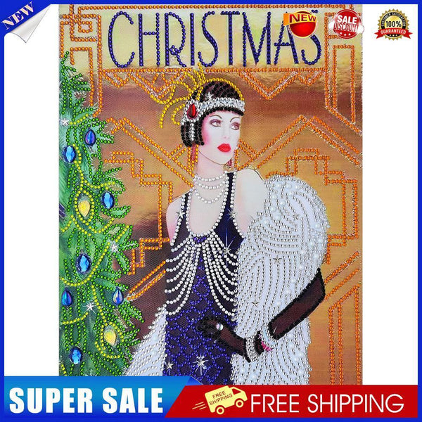 Special Shaped Diamond Painting Partial Drill Noble Lady DIY Picture (Y019)