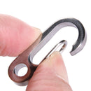Titanium Ti TC4 Outdoor Key Carabiner Keyring Keychain Holder (Ti Color) Newly
