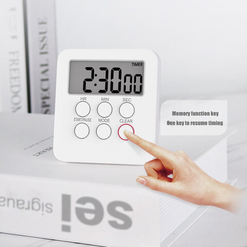 T06 Digital Silent Count Up Countdown Timer Stopwatch Alarm Reminder Clock