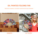 Independence Day Flower Flag Oil Paint Folding Fan By Number DIY Home Decorat