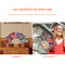 Independence Day Flower Flag Oil Paint Folding Fan By Number DIY Home Decorat