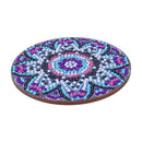 5D DIY Diamond Painting Mandala Wooden Round Coaster Cup Cushion (AA1058-8)