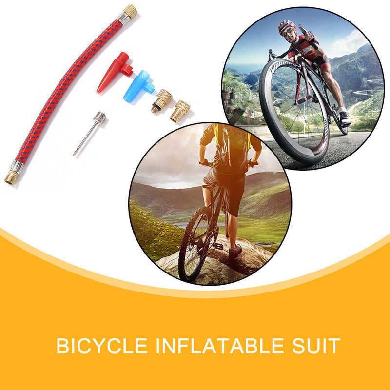 6pcs/set Bike Wheel Air Pump Adapter Inflating Needle MTB Valve Connector H